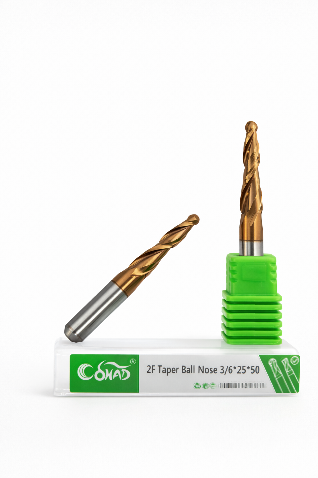 5/6×25×50 2F TAPER BALLNOSE COPPER COATED