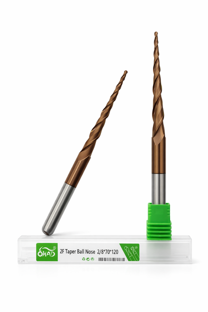 2/8x70x120 2F TAPER BALLNOSE COPPER COATED