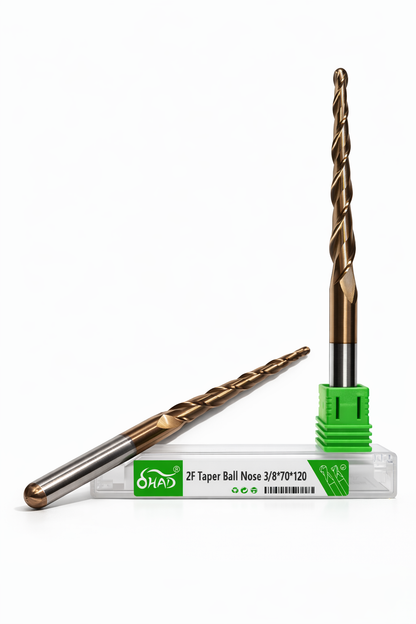 3/8x70x120 2F TAPER BALLNOSE COPPER COATED