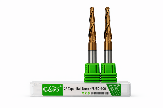 4/8×50×100 2F TAPER BALLNOSE COPPER COATED