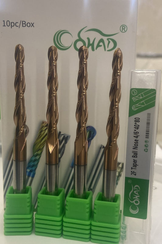 4/6*40*80 2F TAPER BALLNOSE COATED