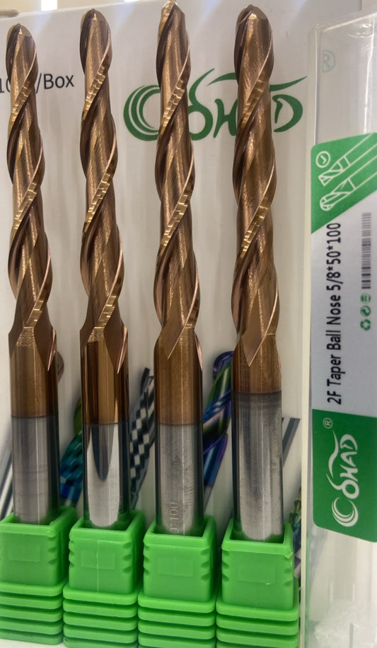 5/8*50*100 4F TAPER BALLNOSE COATED